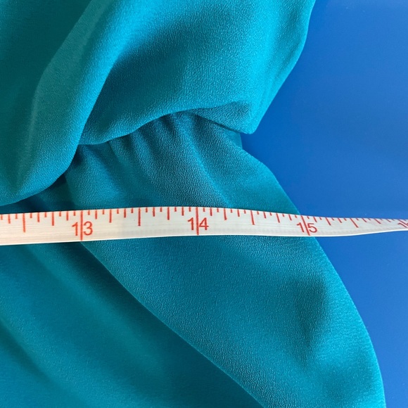 *DONATED* London Times Turquoise Dress | Embroidery Appliqué - Picture 8 of 8